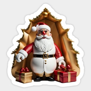 Santa with gifts Sticker